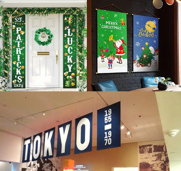 Rollo de pared de pancartas colgantes personalizados Custom Hanging Banners Wall Scroll